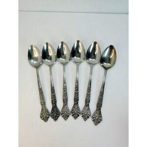 MSI Japan Versailles Pattern Stainless Steel Teaspoons Lot 6 Flatware #2
